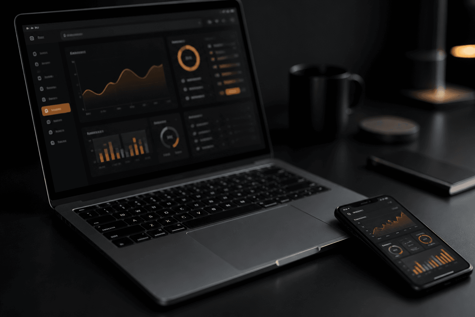 Desk setup used while planning software projects
